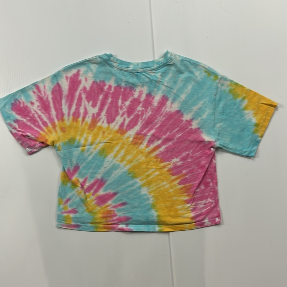 335. Forever 21 Tie-Dye Short Sleeve Tee - Pink, Blue, Yellow (M) - Picture 5 of 5
